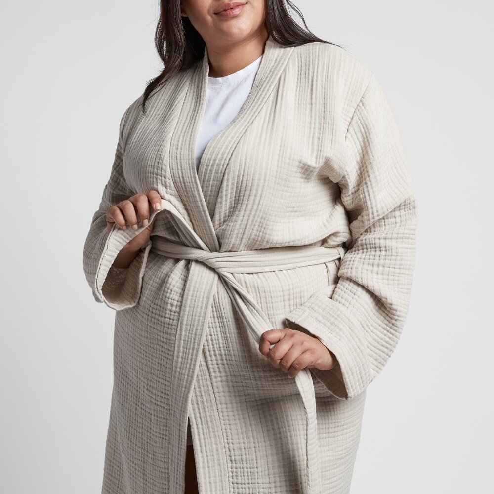 Parachute Cream Waffle-Knit Robe